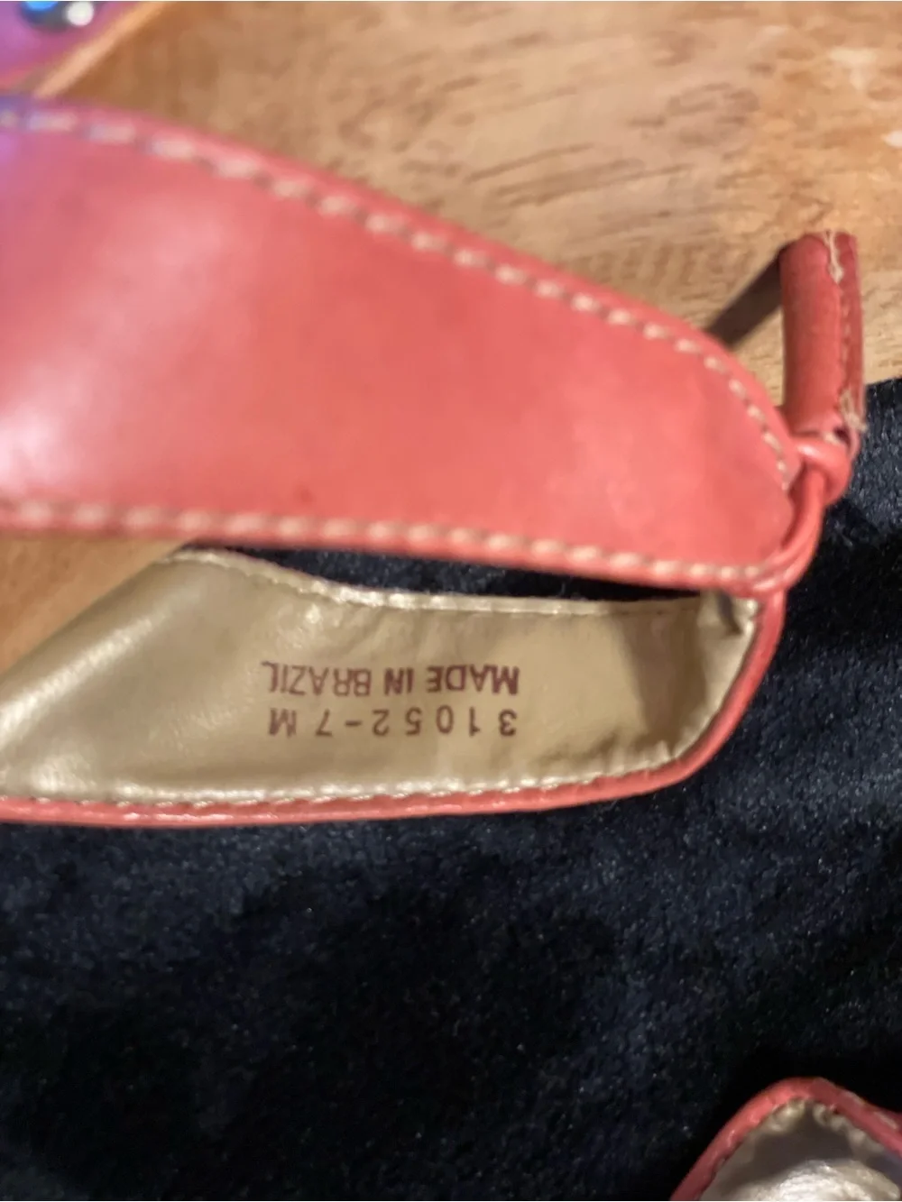 CRB Canyon River Blues-Made in Brazil 🇧🇷 Women Pink Leather Studded Wood Sandals